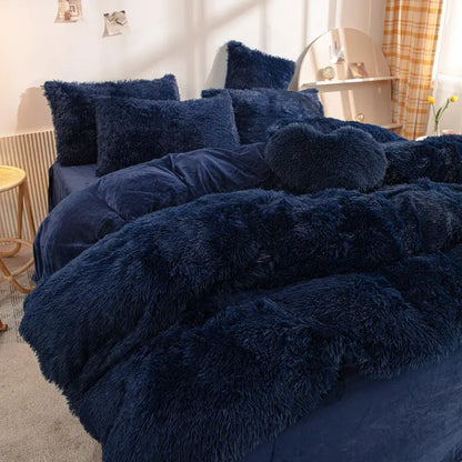 Comforter Set Sherpa Fleece Machine-Washable