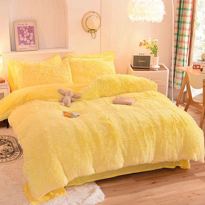Comforter Set Sherpa Fleece Machine-Washable