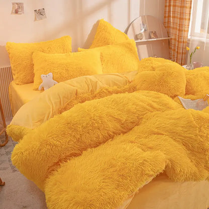 Comforter Set Sherpa Fleece Machine-Washable