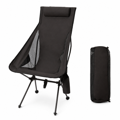 Compact Aluminum Camping Chair (600D Oxford Seat, Supports 150 kg)