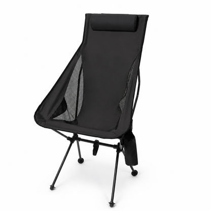 Compact Aluminum Camping Chair (600D Oxford Seat, Supports 150 kg)