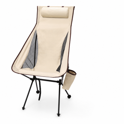 Compact Aluminum Camping Chair (600D Oxford Seat, Supports 150 kg)