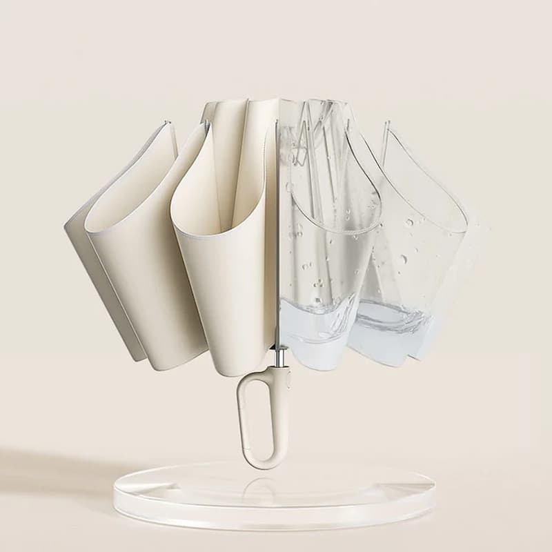 Compact Umbrella Automatic Water Trap & Reflective