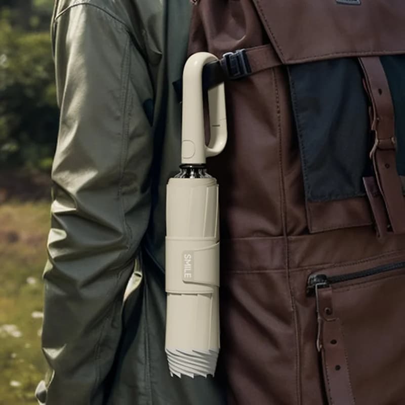 Compact Umbrella Automatic Water Trap & Reflective