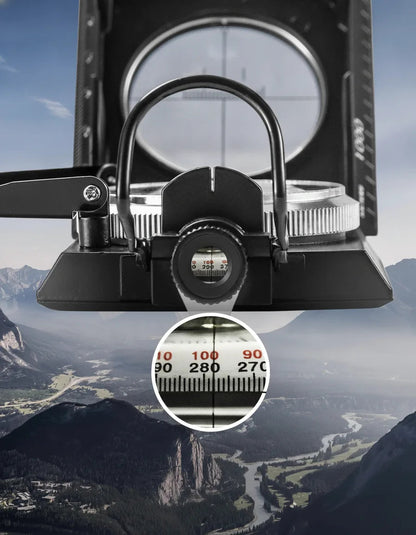 Compass Integrated Clinometer Waterproof Aluminum Glow Needle