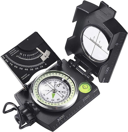Compass Integrated Clinometer Waterproof Aluminum Glow Needle