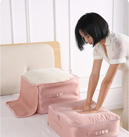 Compression Bag Double Zipper Water-Repellent Nylon