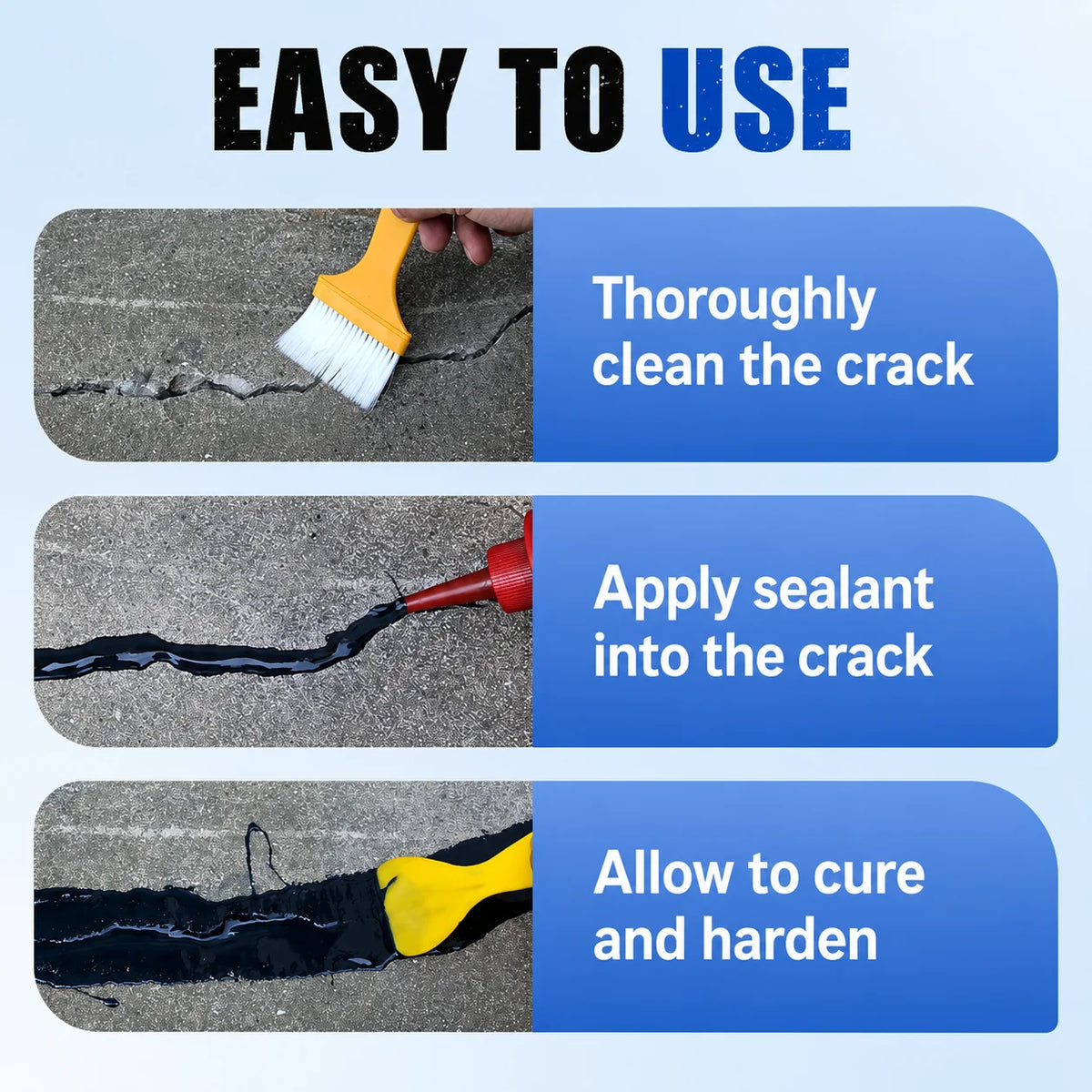 Concrete Crack Sealant Flexible Waterproof Weatherproof