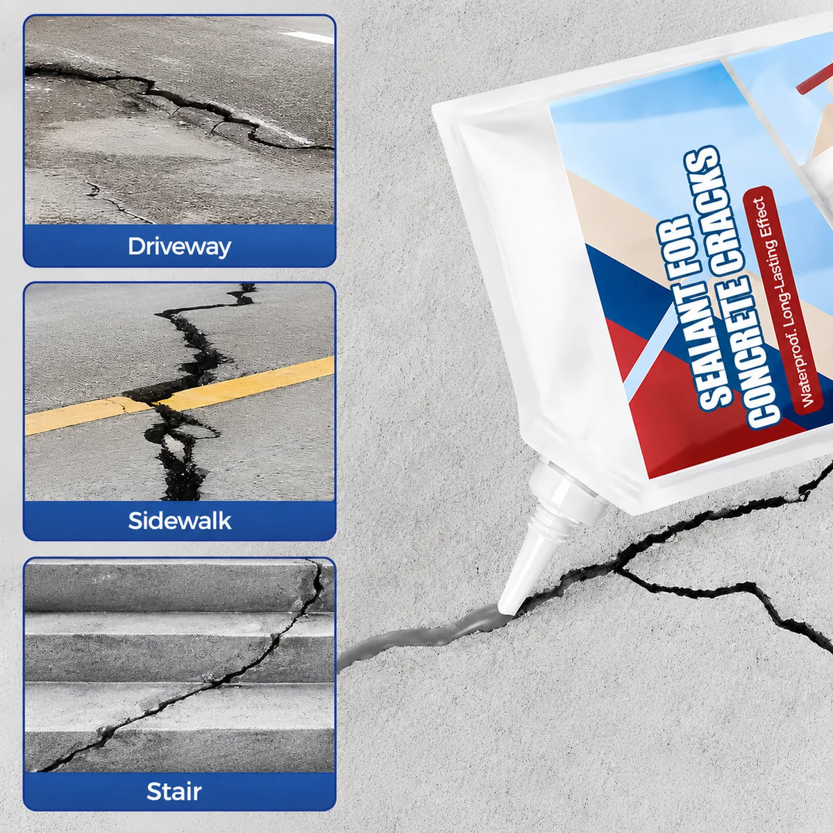 Concrete Crack Sealant Flexible Waterproof Weatherproof