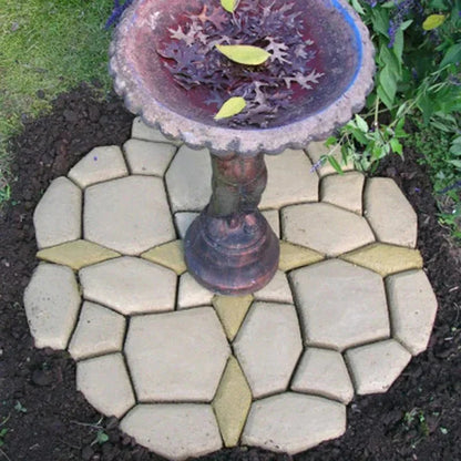 Concrete Path Stencil Reusable ABS Plastic Three Patterns