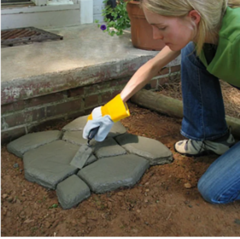 Concrete Path Stencil Reusable ABS Plastic Three Patterns