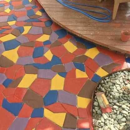 Concrete Path Stencil Reusable ABS Plastic Three Patterns