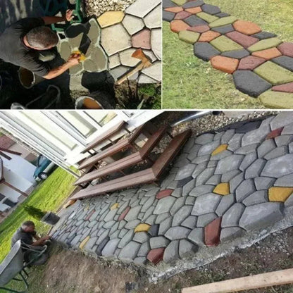 Concrete Path Stencil Reusable ABS Plastic Three Patterns