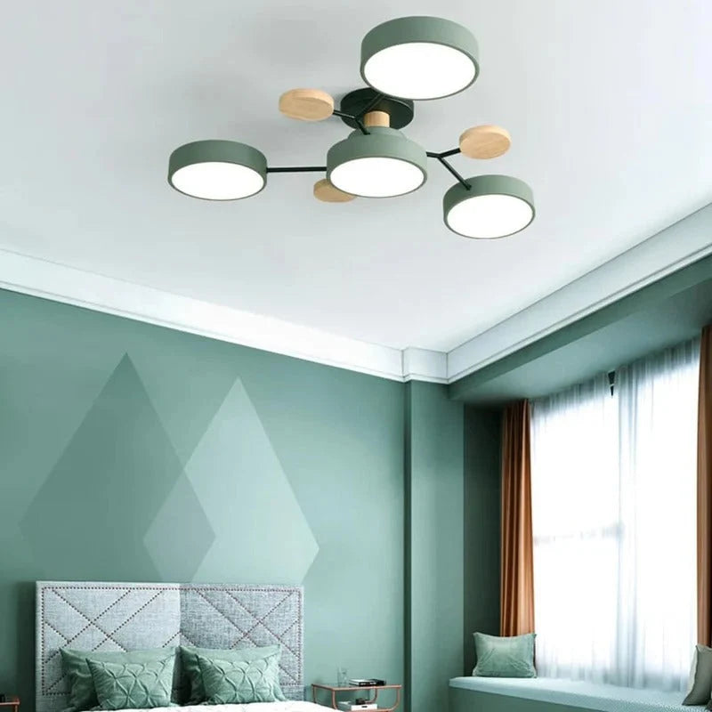 Contemporary LED Flush Mount Ceiling Fixture – Bright Modern Lighting