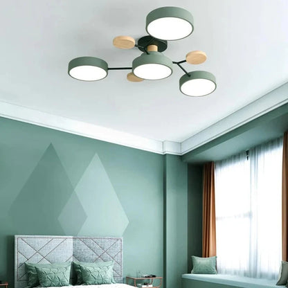 Contemporary LED Flush Mount Ceiling Fixture – Bright Modern Lighting
