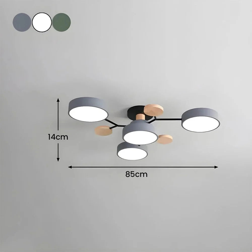 Contemporary LED Flush Mount Ceiling Fixture – Bright Modern Lighting