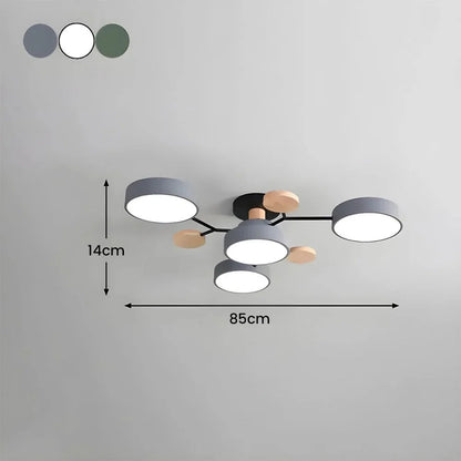 Contemporary LED Flush Mount Ceiling Fixture – Bright Modern Lighting