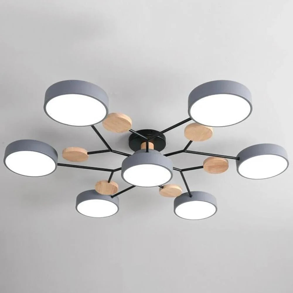 Contemporary LED Flush Mount Ceiling Fixture – Bright Modern Lighting