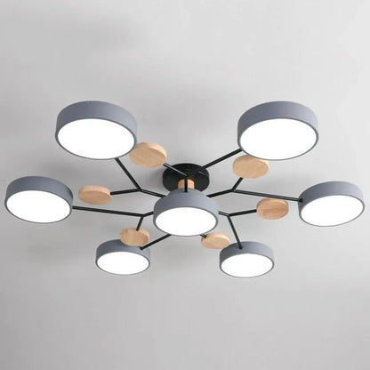 Contemporary LED Flush Mount Ceiling Fixture – Bright Modern Lighting