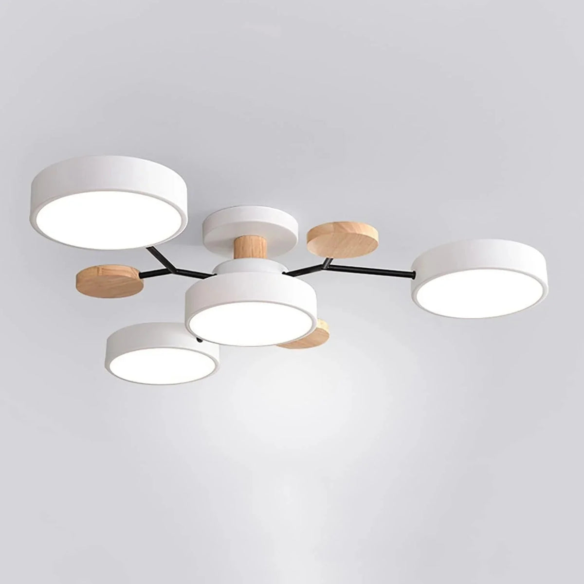 Contemporary LED Flush Mount Ceiling Fixture – Bright Modern Lighting