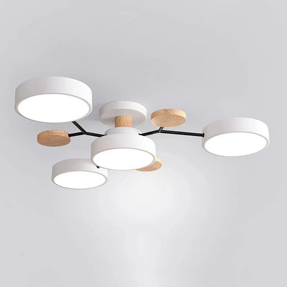 Contemporary LED Flush Mount Ceiling Fixture – Bright Modern Lighting