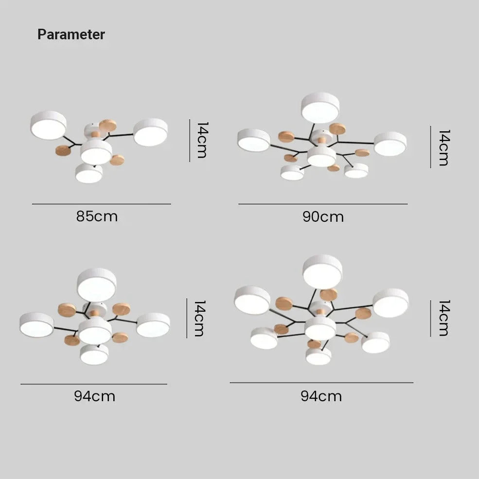 Contemporary LED Flush Mount Ceiling Fixture – Bright Modern Lighting