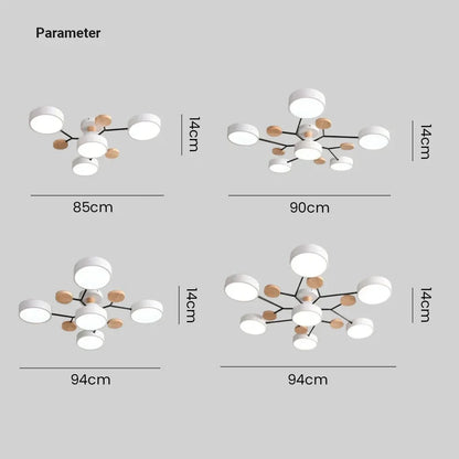 Contemporary LED Flush Mount Ceiling Fixture – Bright Modern Lighting