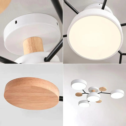 Contemporary LED Flush Mount Ceiling Fixture – Bright Modern Lighting