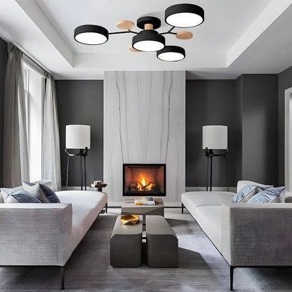 Contemporary LED Flush Mount Ceiling Fixture – Bright Modern Lighting