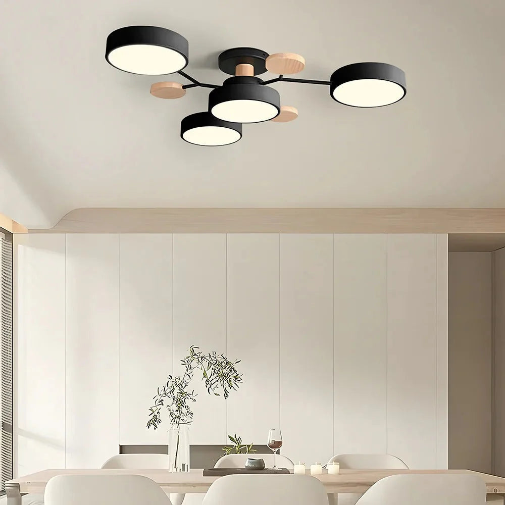 Contemporary LED Flush Mount Ceiling Fixture – Bright Modern Lighting