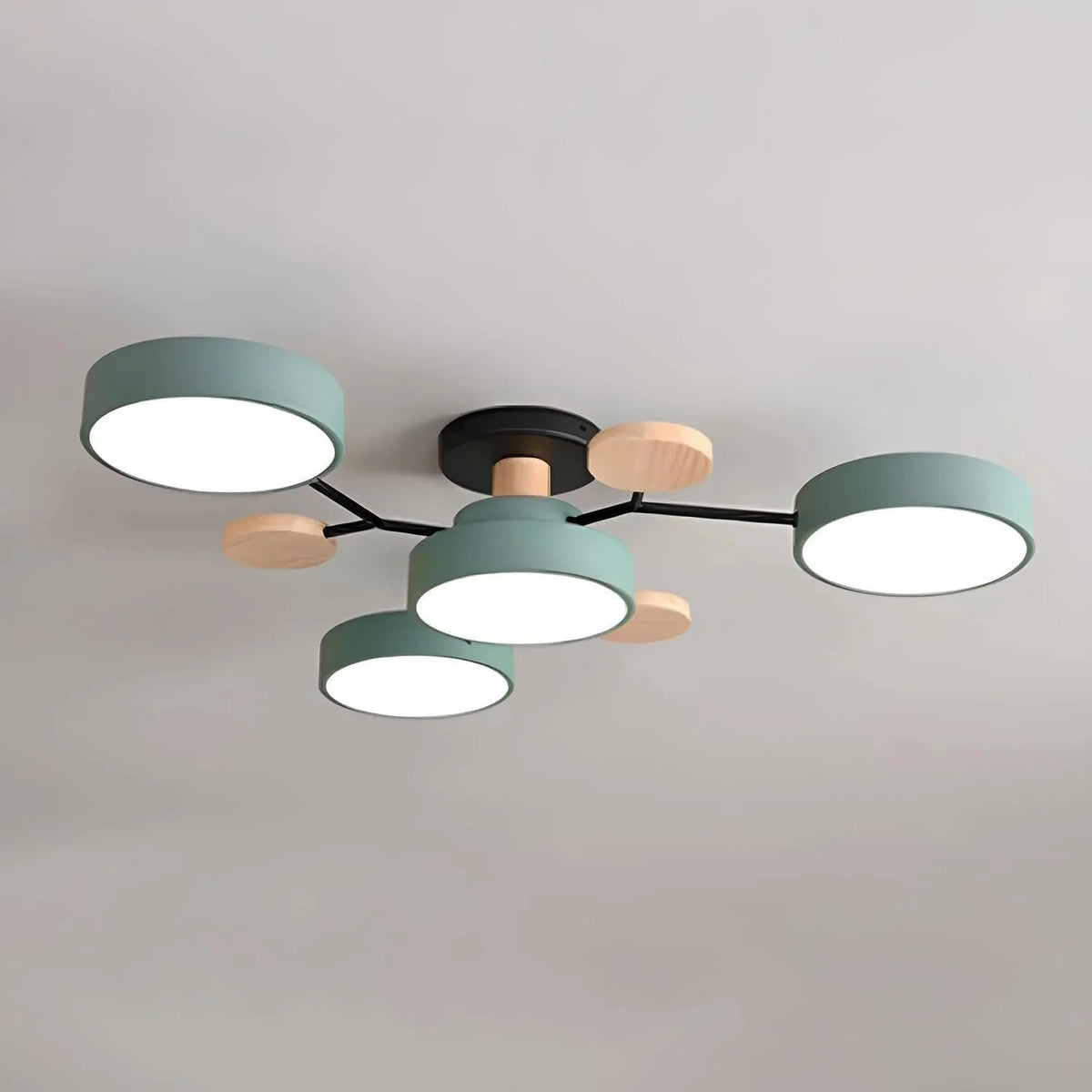 Contemporary LED Flush Mount Ceiling Fixture – Bright Modern Lighting