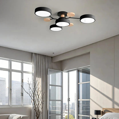 Contemporary LED Flush Mount Ceiling Fixture – Bright Modern Lighting