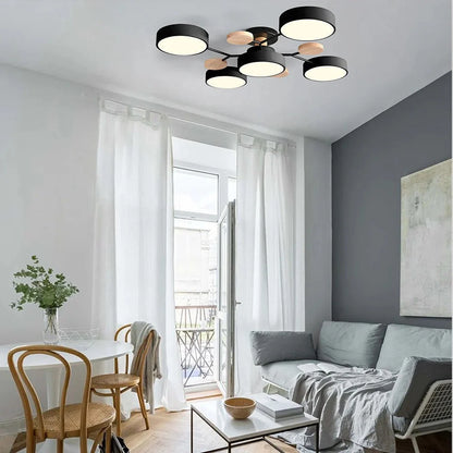 Contemporary LED Flush Mount Ceiling Fixture – Bright Modern Lighting