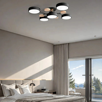 Contemporary LED Flush Mount Ceiling Fixture – Bright Modern Lighting