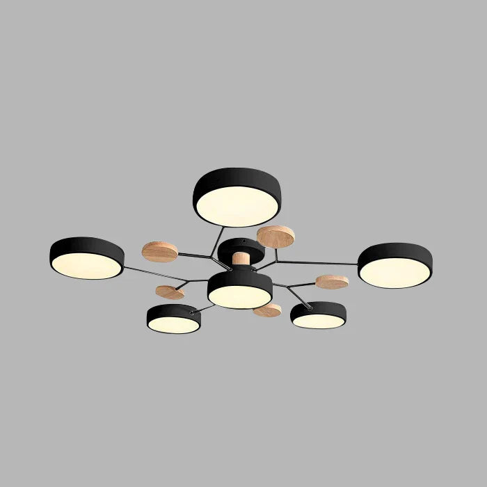 Contemporary LED Flush Mount Ceiling Fixture – Bright Modern Lighting