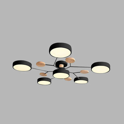 Contemporary LED Flush Mount Ceiling Fixture – Bright Modern Lighting