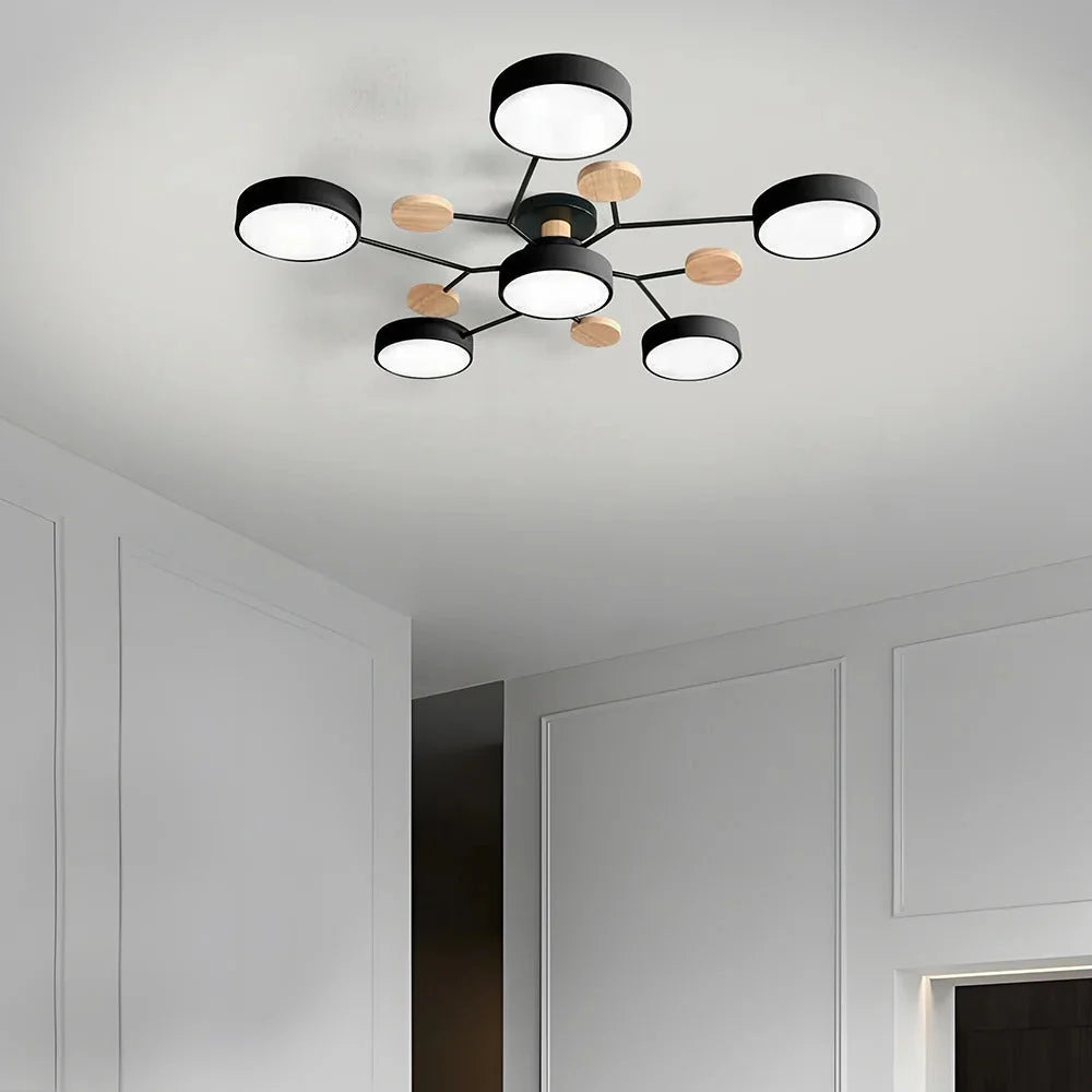 Contemporary LED Flush Mount Ceiling Fixture – Bright Modern Lighting