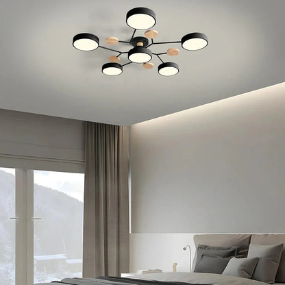 Contemporary LED Flush Mount Ceiling Fixture – Bright Modern Lighting