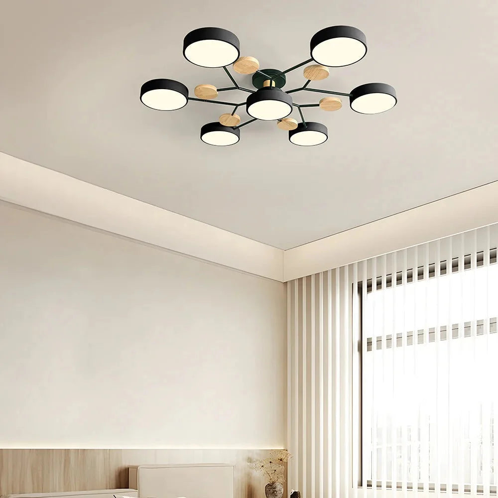 Contemporary LED Flush Mount Ceiling Fixture – Bright Modern Lighting