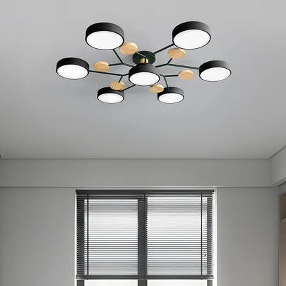 Contemporary LED Flush Mount Ceiling Fixture – Bright Modern Lighting