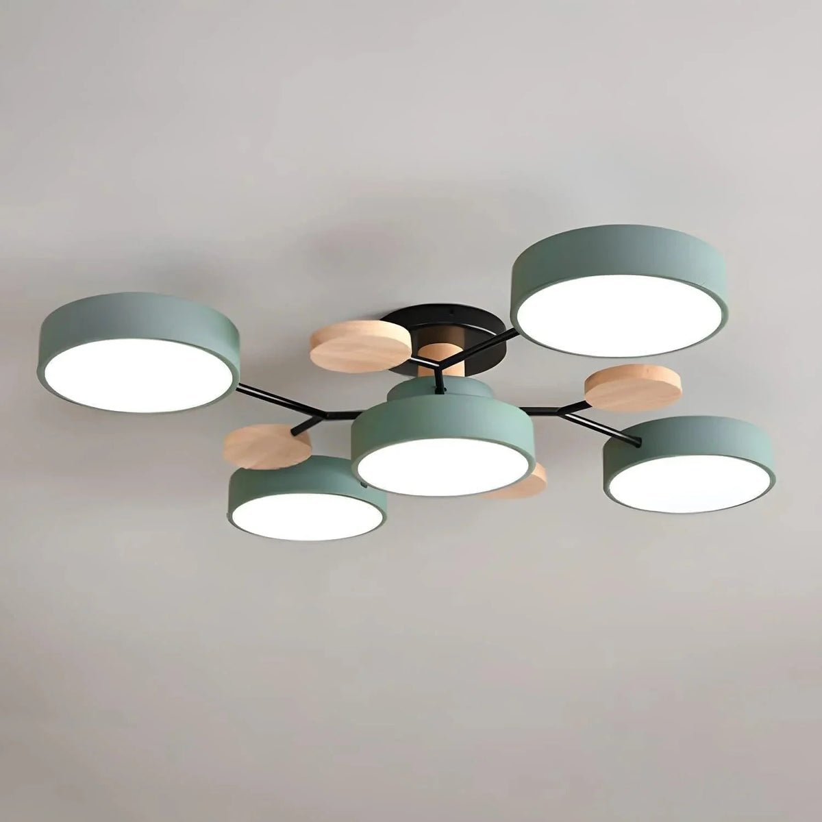 Contemporary LED Flush Mount Ceiling Fixture – Bright Modern Lighting