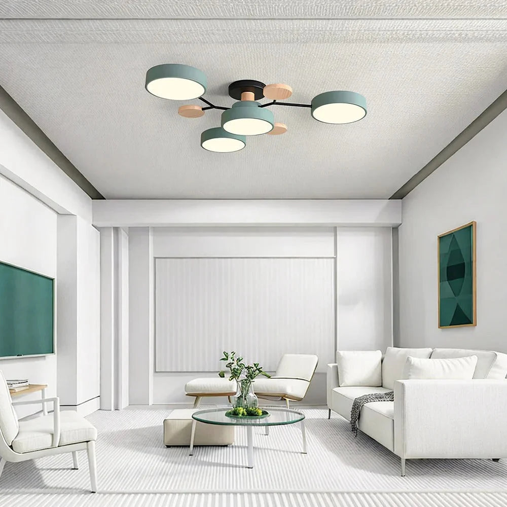 Contemporary LED Flush Mount Ceiling Fixture – Bright Modern Lighting