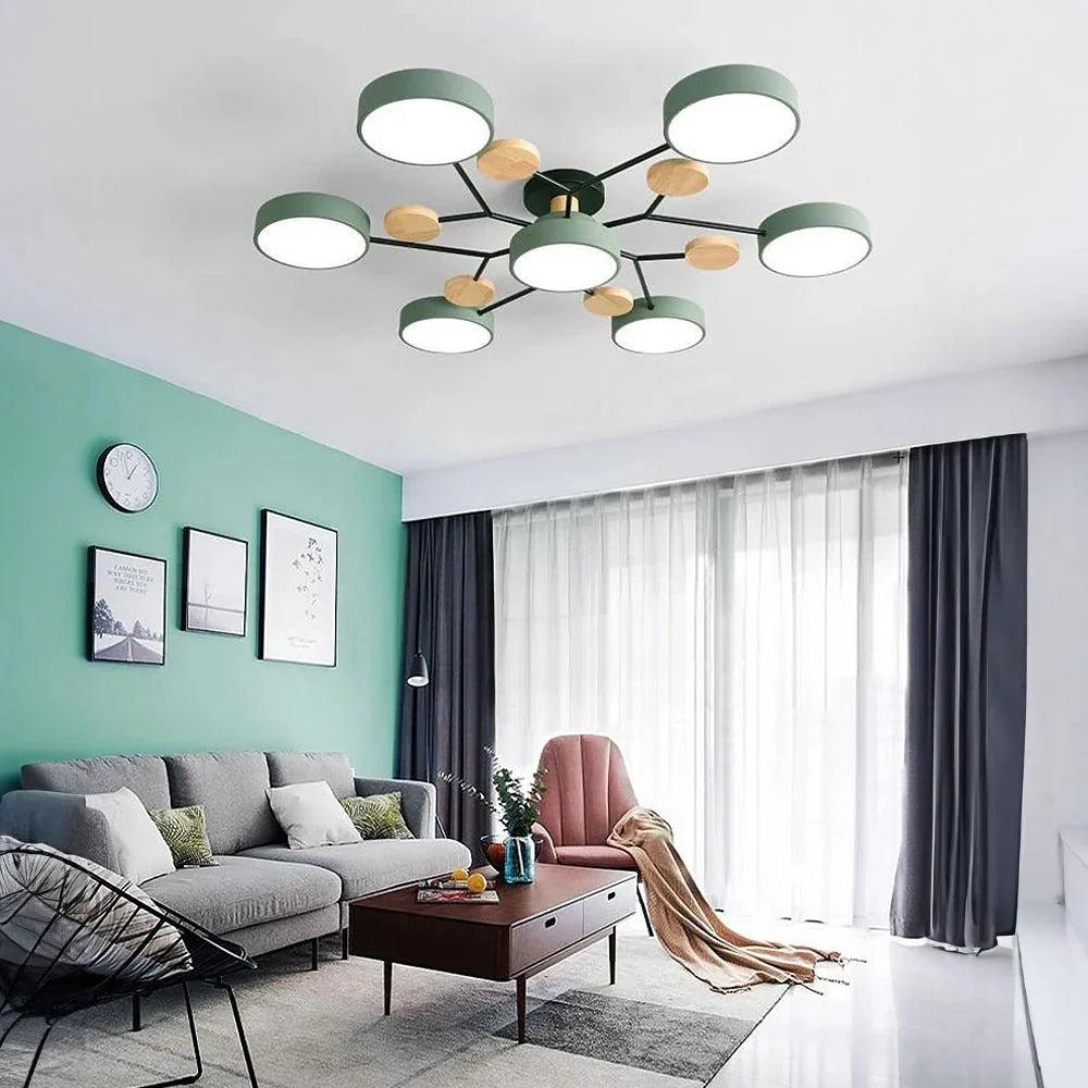 Contemporary LED Flush Mount Ceiling Fixture – Bright Modern Lighting