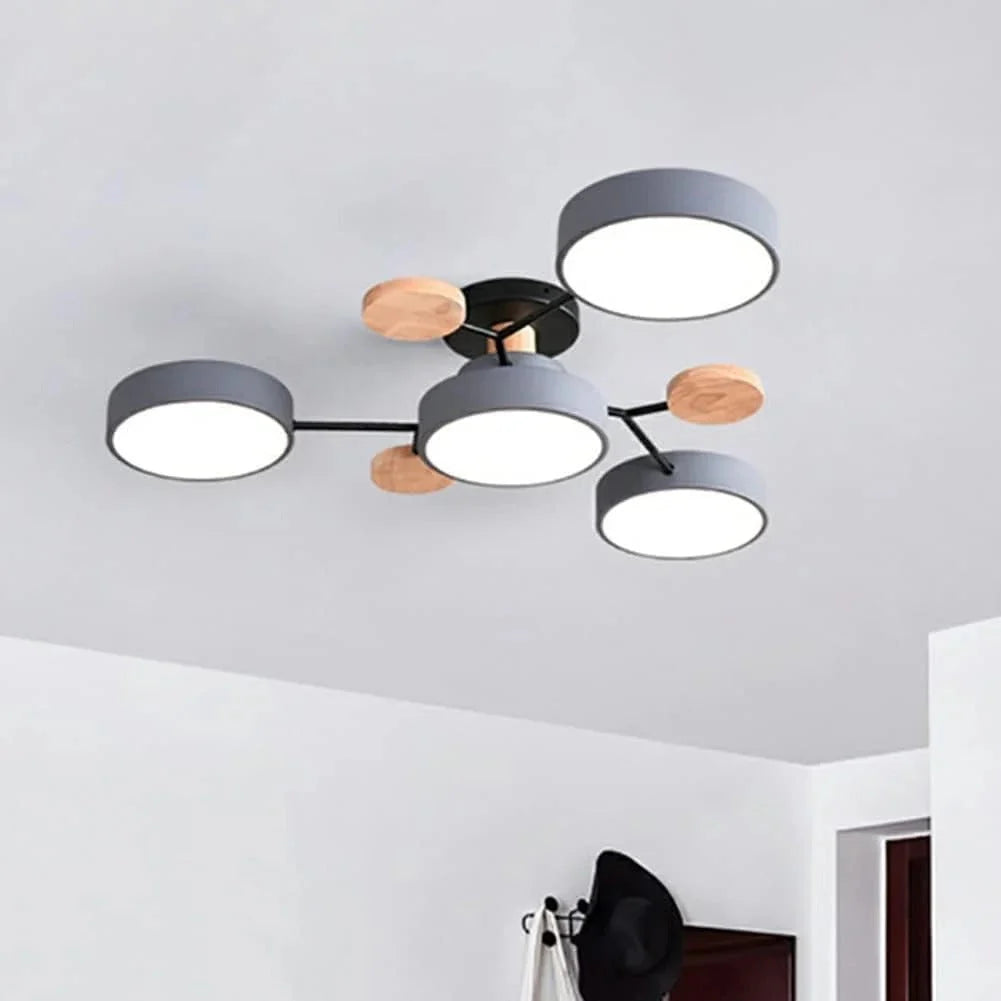 Contemporary LED Flush Mount Ceiling Fixture – Bright Modern Lighting