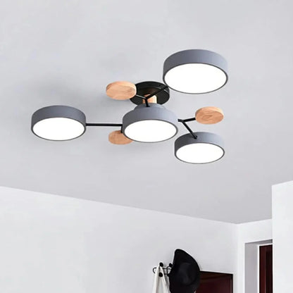Contemporary LED Flush Mount Ceiling Fixture – Bright Modern Lighting