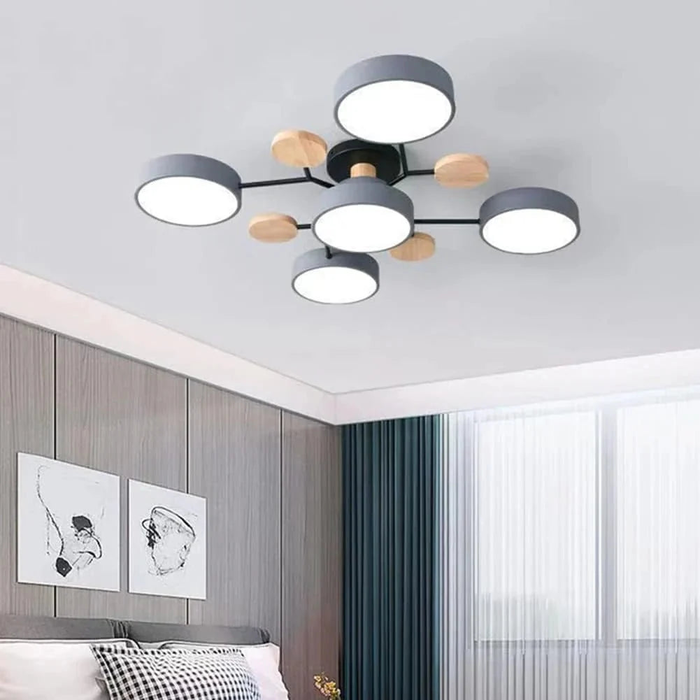 Contemporary LED Flush Mount Ceiling Fixture – Bright Modern Lighting
