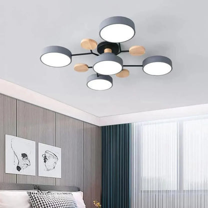 Contemporary LED Flush Mount Ceiling Fixture – Bright Modern Lighting