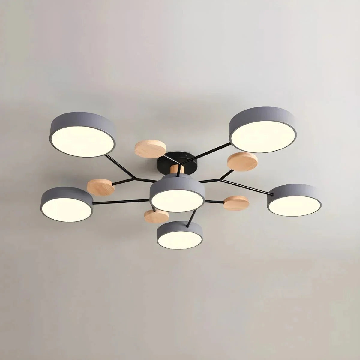 Contemporary LED Flush Mount Ceiling Fixture – Bright Modern Lighting