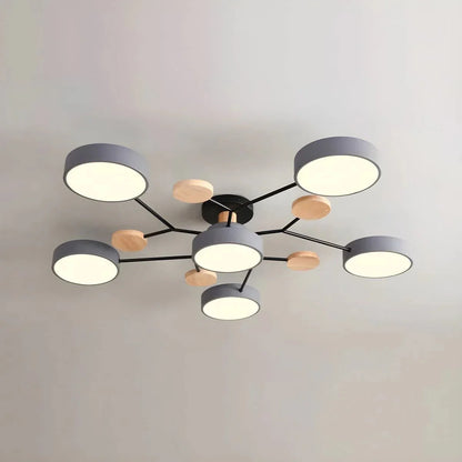 Contemporary LED Flush Mount Ceiling Fixture – Bright Modern Lighting