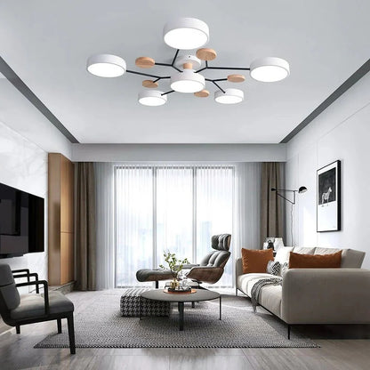 Contemporary LED Flush Mount Ceiling Fixture – Bright Modern Lighting